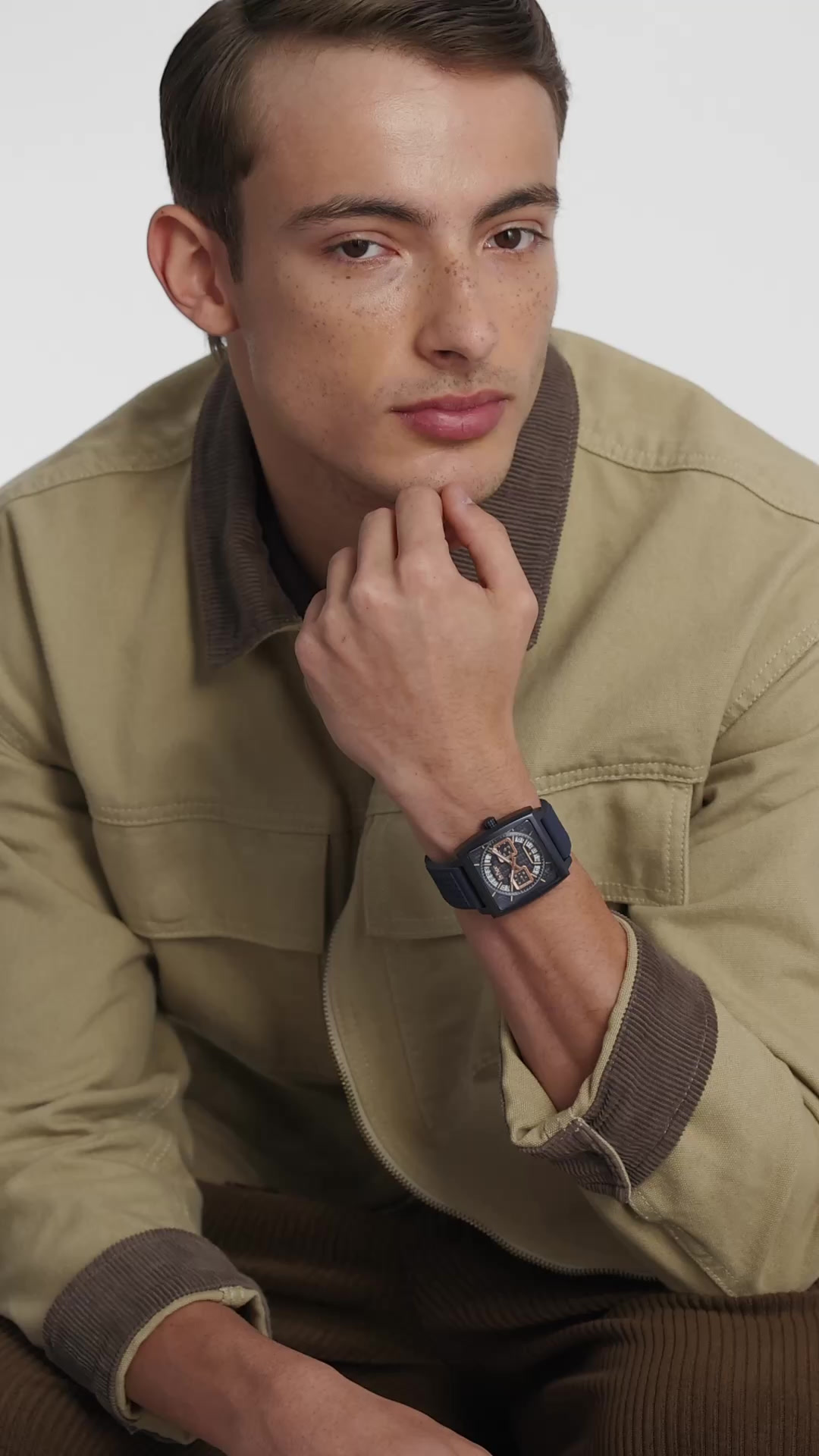 Lee Cooper Multifunction Blue Square Dial Men's Watch - LC08065
