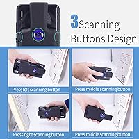 Vista 3 de Symcode Clip de código de barras portátil con Bluetooth - 1D 2D QR lector de código de barras, PDF417, matriz de datos, Maxicode, conexión