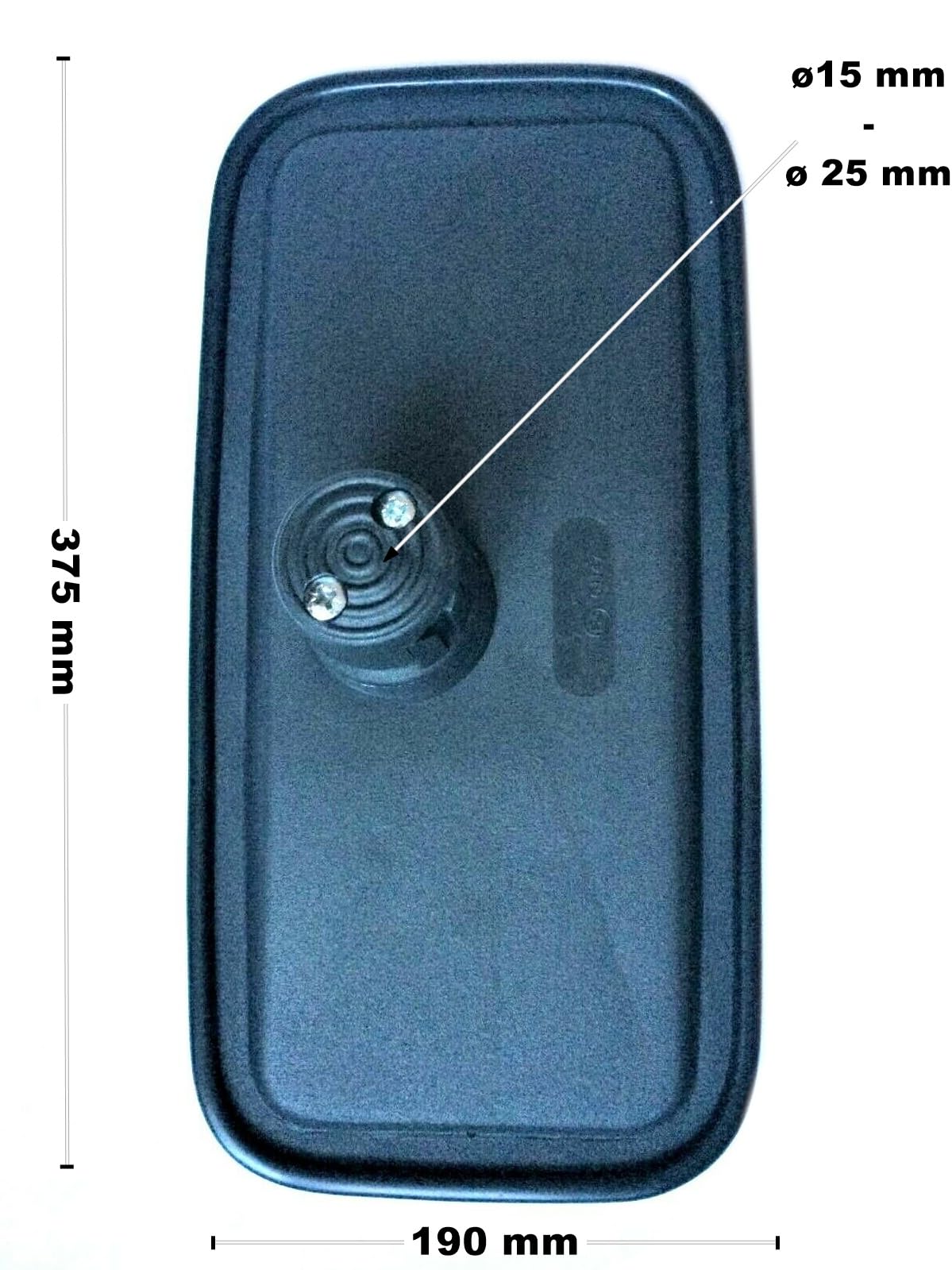 Lot de 2 Rétroviseurs Extérieurs Additionnels pour Tracteur et Camion - 375 x 190 mm - R1800