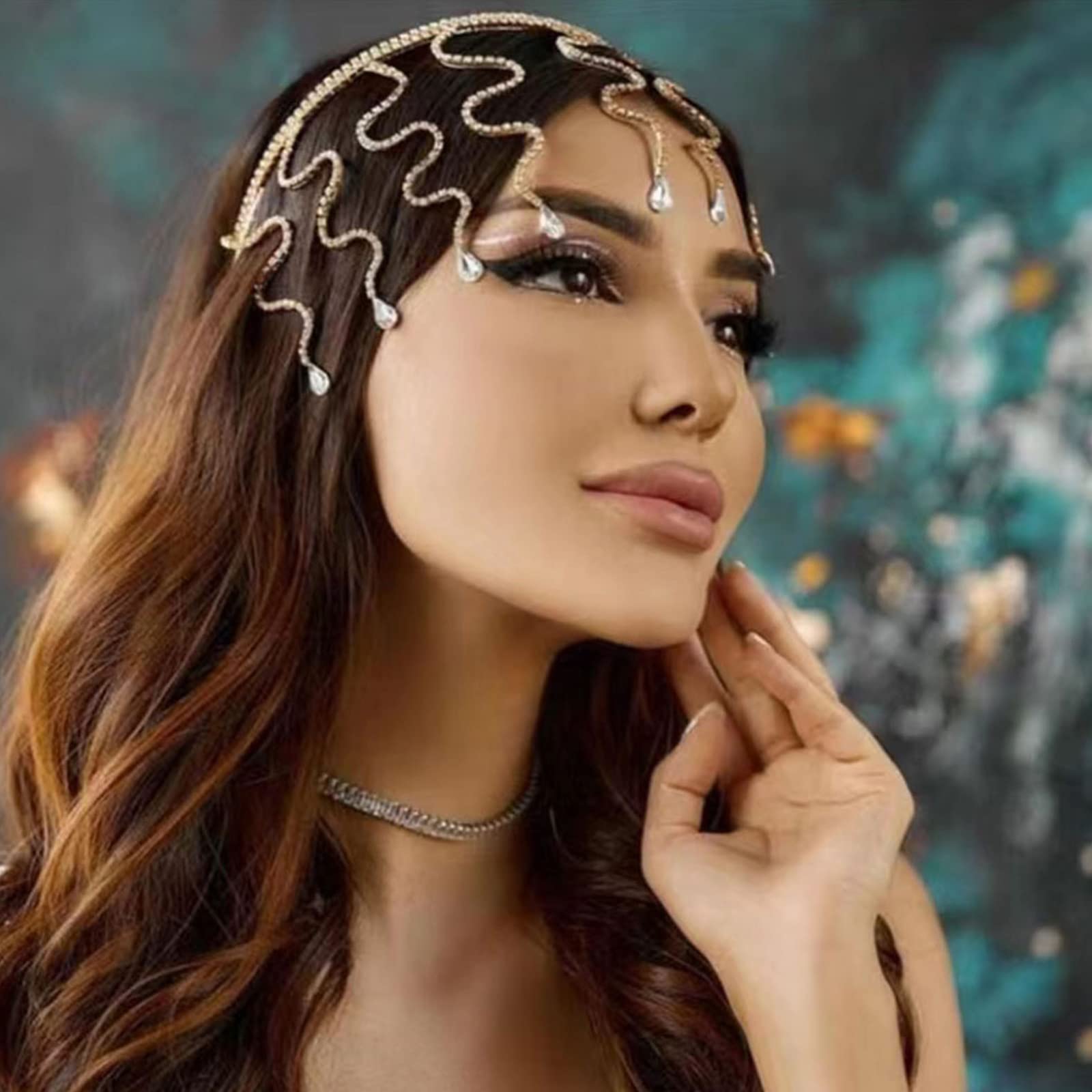 SERRE-TÊTE DE MARIÉE en cristal, bandeau à diamants, coiffure de