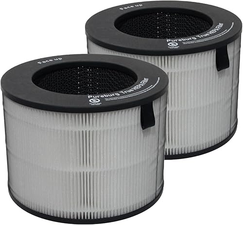 PUREBURG Filtro de repuesto U9C True HEPA compatible con ventilador purificador de aire LG PuriCare AeroTower serie U9C U9CV2B / U9CS1C / U9CV1C,