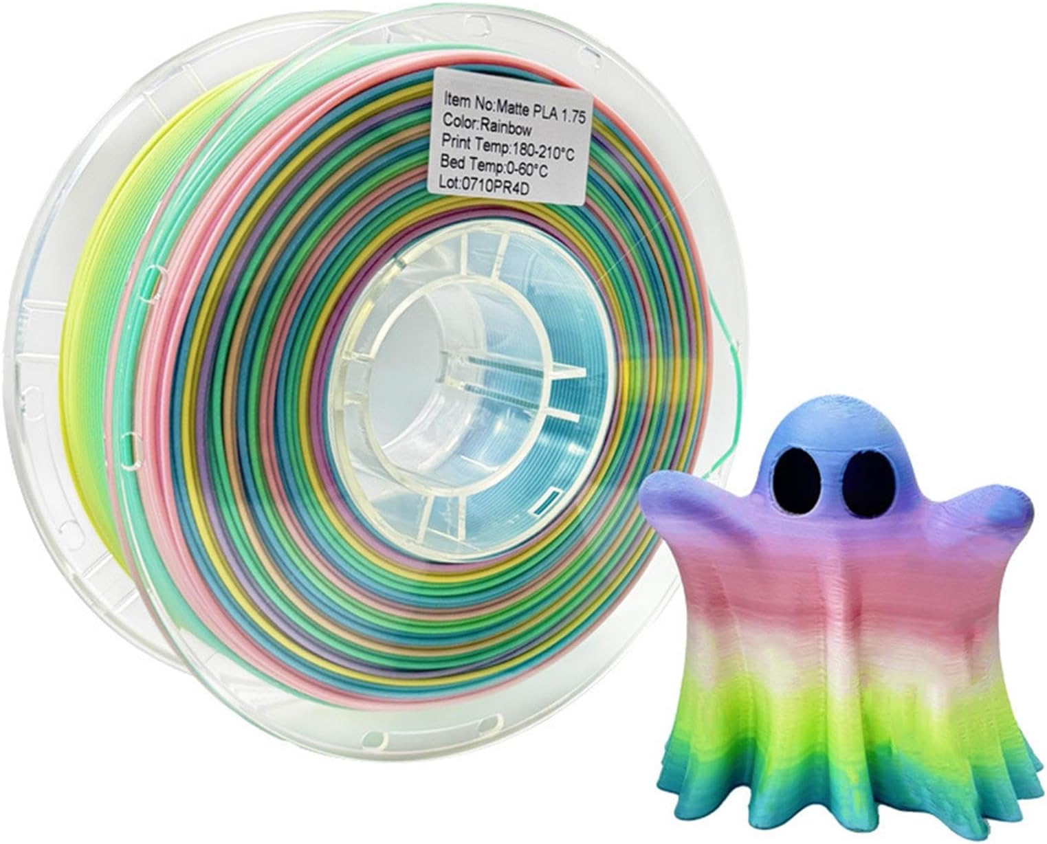 3D Printing Filament | Practical 3D Printer Spool Multicolor Filament | Rainbow Color Filament Bundle 3D Printer Accessories for Creative Projects