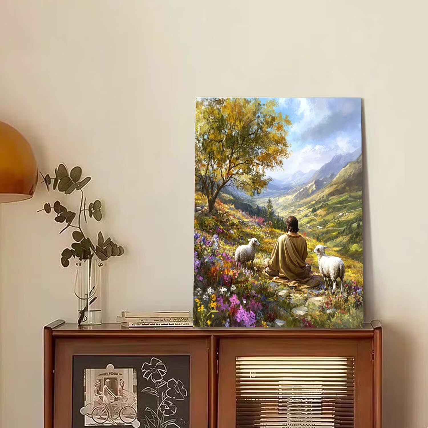 Malarstwo Numery Dorośli Krajobraz Numery Malarstwo Dziecko Mężczyzna DIY Figurka Artystyczna Numer Sztuki Zestaw Kreatywny Dorosły z 3 Pędzelkami Farby Akrylowe, Dekoracja Sypialni, Prezent dla