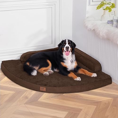 Miniatura 38 de Cama grande para perros – Cama ortopédica XL de espuma viscoelástica tipo cartón de huevos para perros con funda extraíble lavable, camas