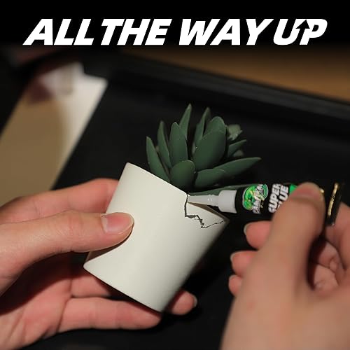 Miniatura 6 de Super Glue Gel, 2900 PSI adhesivo CA de un solo uso con tapa autoperforante para plástico, metal, vidrio, cerámica y madera, 4 x 0.11 oz