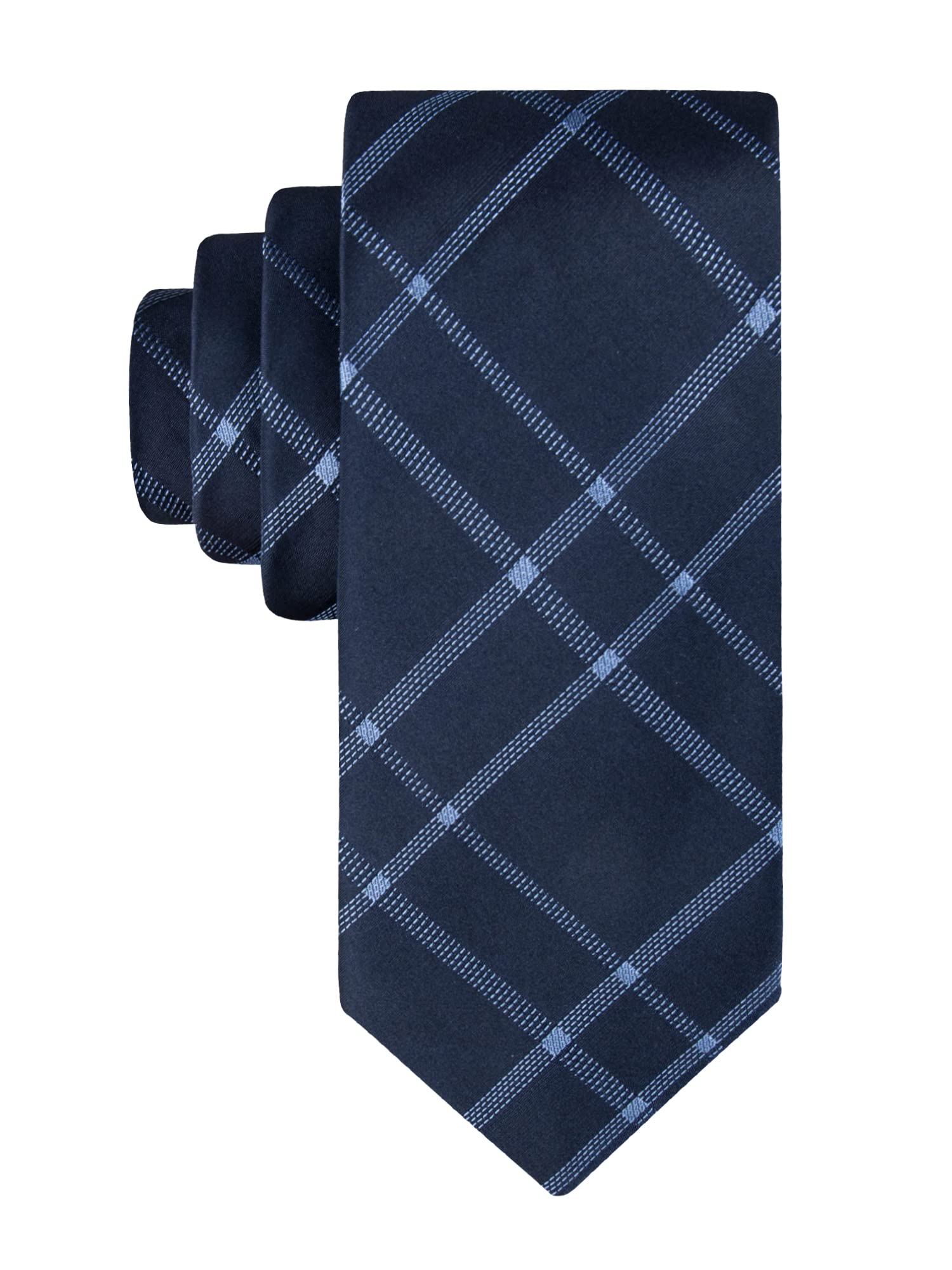 Calvin KleinMen’s Navy Blue Solid and Pattern Neckties – Ties for Work, Weddings & Formalwear (Standard and Extra Long)