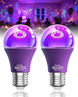 Klarlight UV LED Black Light Bulb, 9W (100W Equivalent) UV Blacklight Bu...