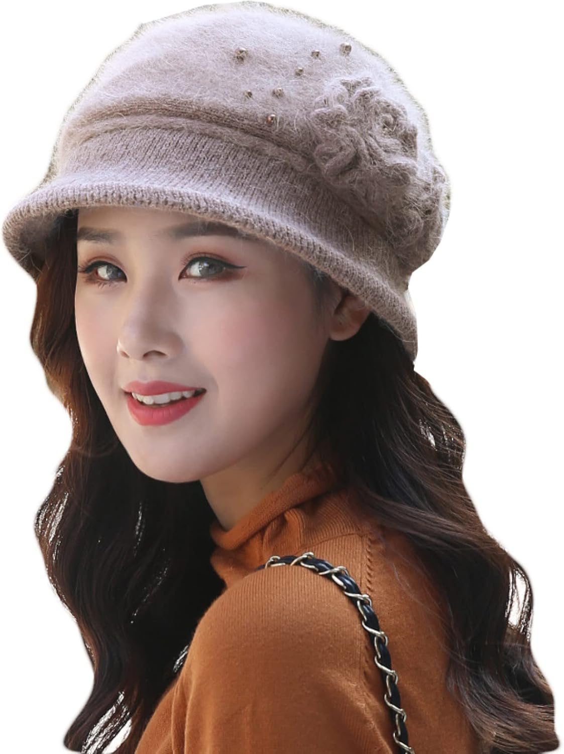 キャスケット 小顔効果 帽子 レディース おしゃれ 秋冬 ニット帽 つば付き キャップ 防寒 厚手 深め あったか 誕生日シニア 50代 80代 ベレー 70代 ニットキャップ ニットキャスケット 敬老の日 40代 新作通販 無地 60代 女性 90代