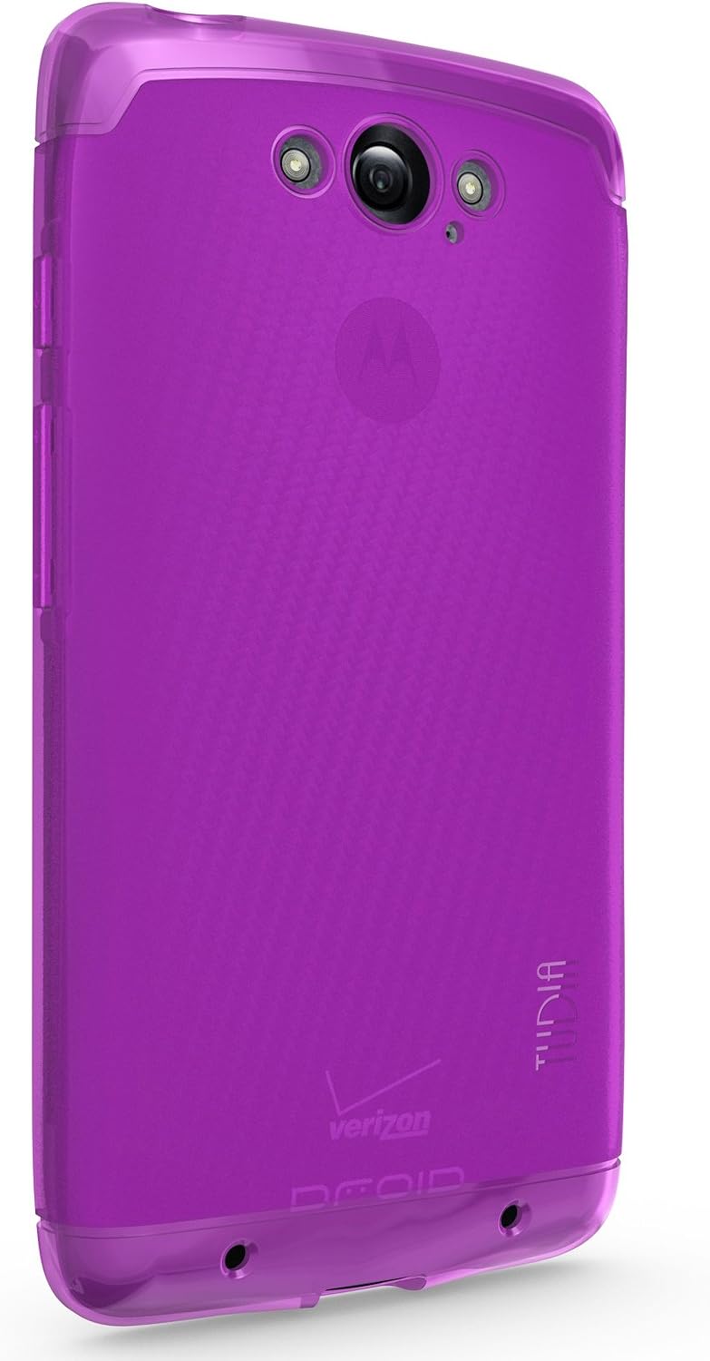 TUDIA LITE TPU Bumper Protective Case for Motorola Droid Turbo Ballistic Nylon Version Only (NOT Compatible with Metalized Glass Fiber Version) (Purple)