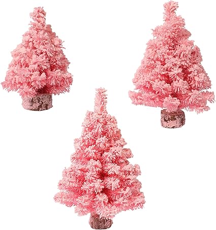 Amazon Co Jp Belupai ミニ クリスマスツリー 30cm 45cm 60cm ヌードツリー 木製ベース付き ピンク 小さなクリスマスツリー かわいい ミニ ツリー クリスマス デコレーション キラキラ テーブル トップ クリスマス 装飾 雰囲気満 パーティー 家庭 店 カフェ