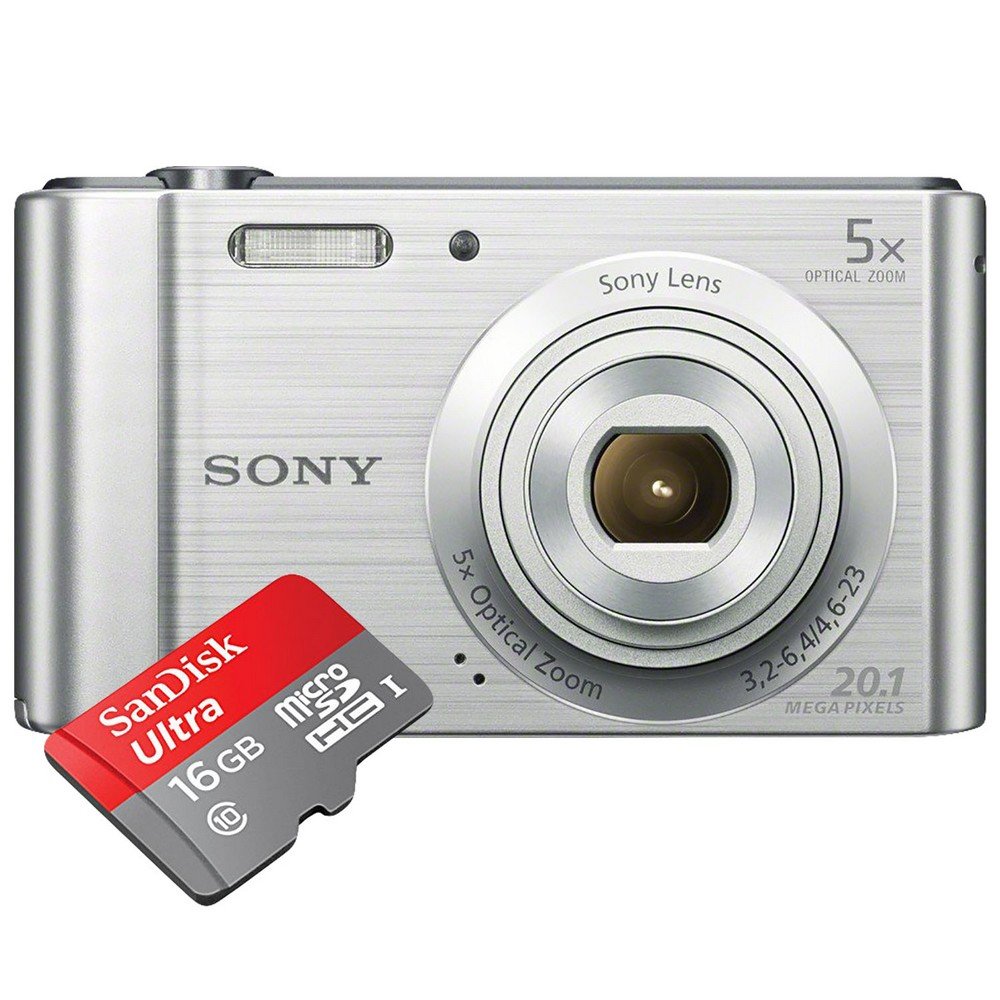 Buy Sony DSCW800 20.1MP Point and Shoot Camera with 5X Optical Zoom