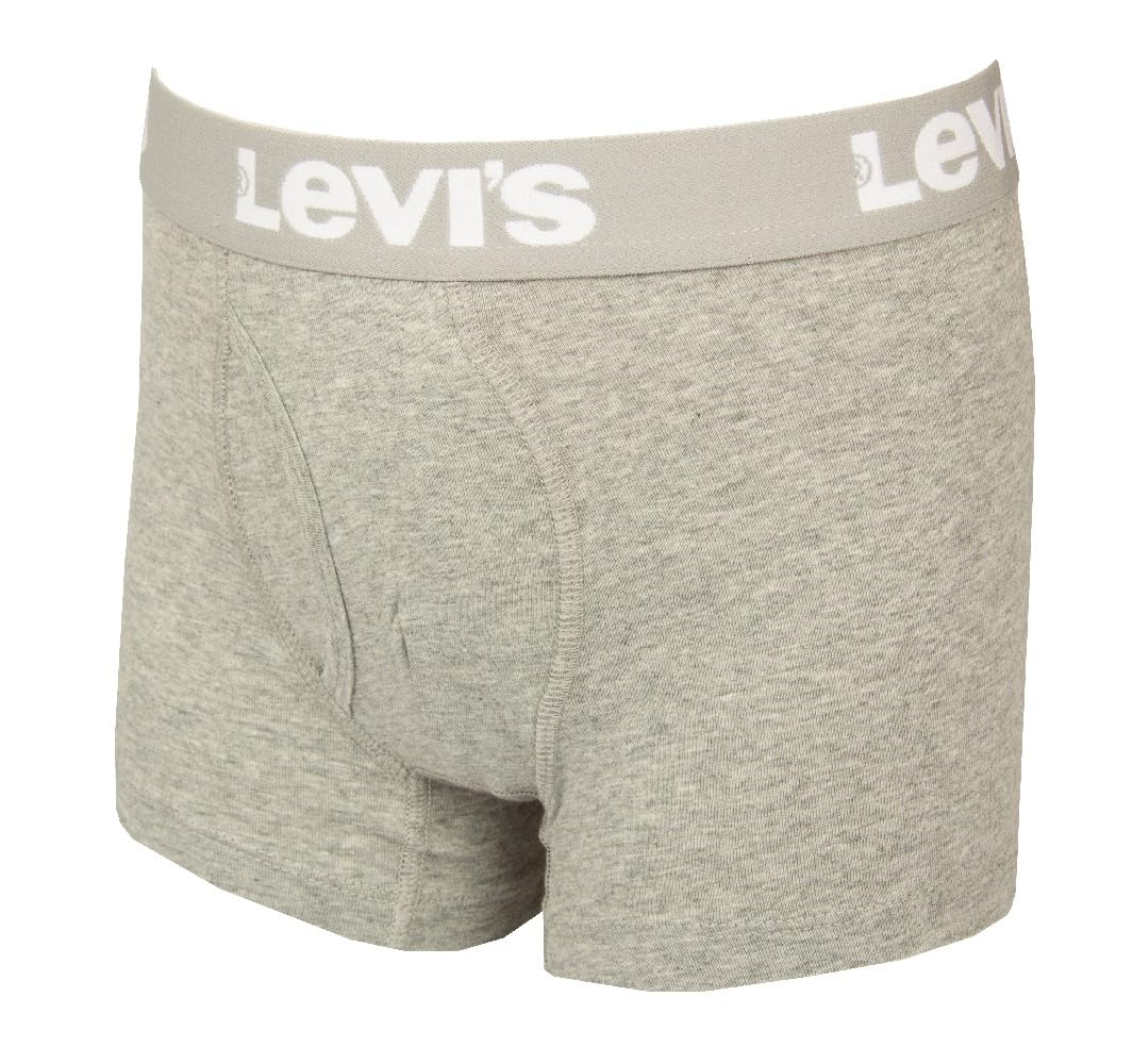 Levi's Boxer Bimbo Maschio Ragazzo Confezione 3 Capi Cotone Elasticizzato Elastico a Vista Articolo 9L0311, 001 Black - White - Grey, 6 Anni