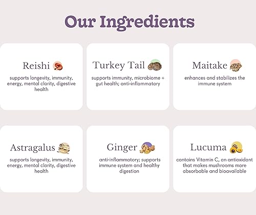 Miniatura 4 de Goldmine Supershroom - Suplemento funcional de hongos Reishi, libre de gluten, potente adapttógeno vegano suplemento cerebral  Polvo de apoyo a la