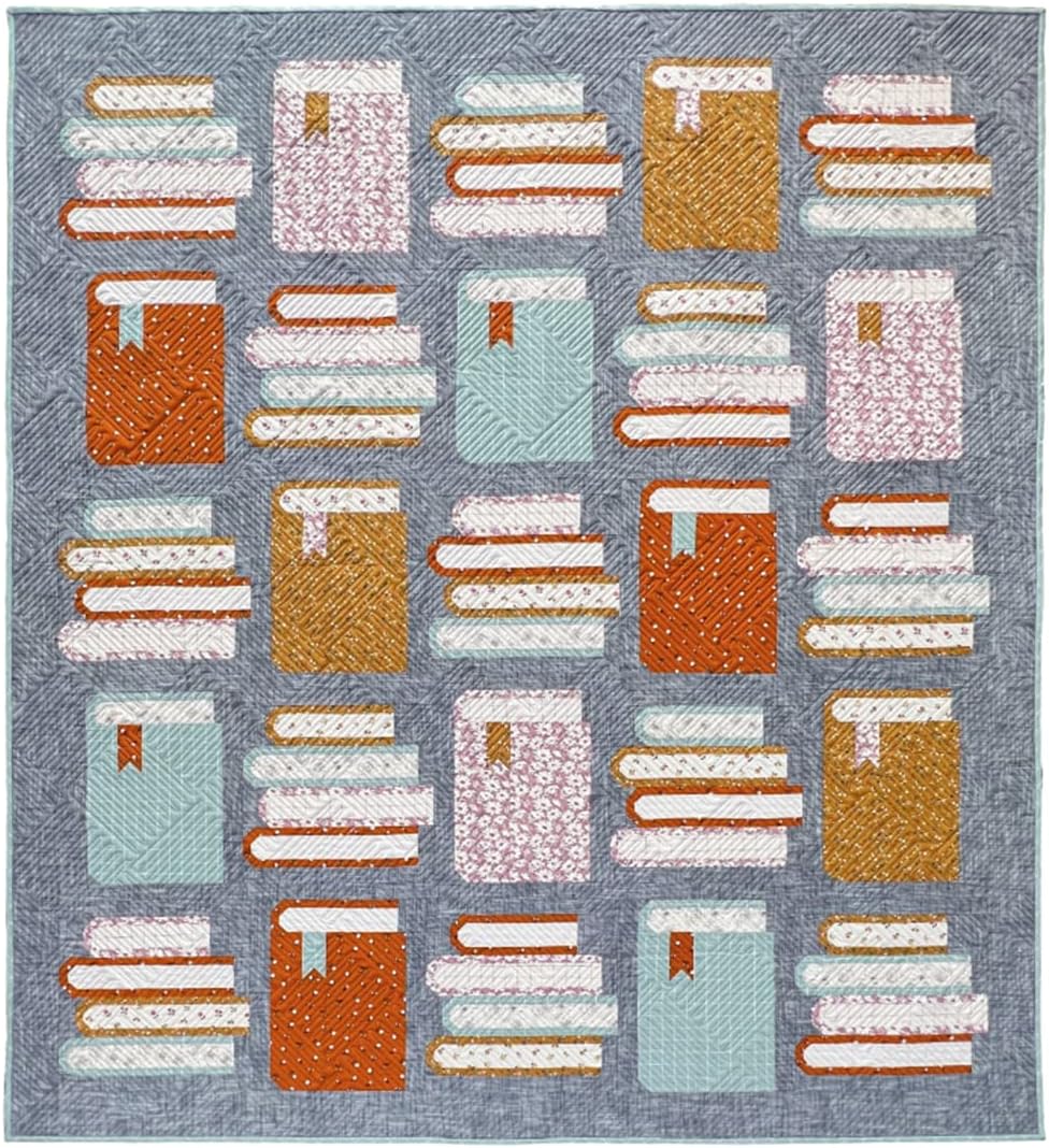 Book Nook Quilt Pattern - Fat Quarter Friendly, 12" Block - By Pen and Paper Patterns