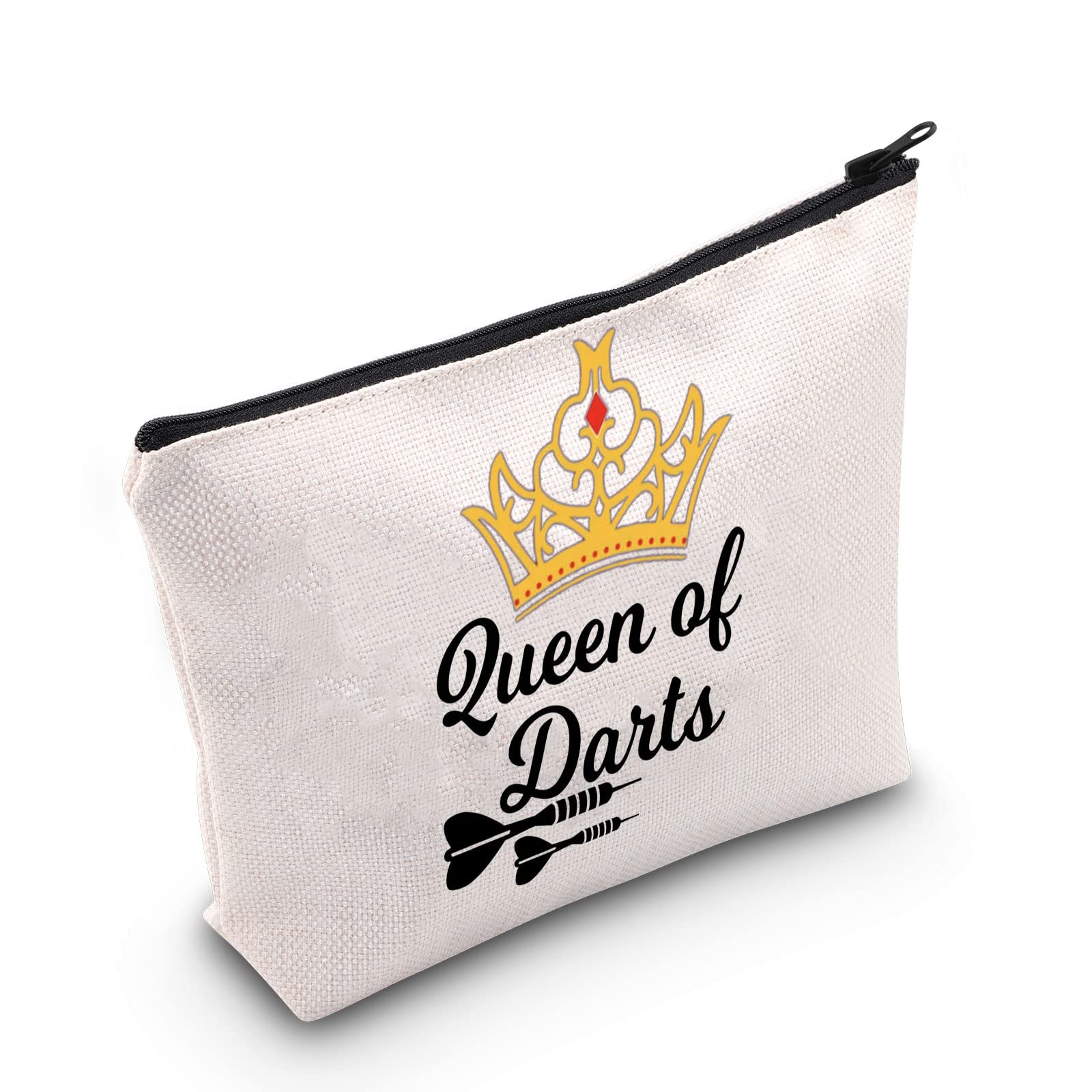 POFULLDarts Gifts Dart Player Gift Darts Game Lovers Gift Queen of Darts Cosmetic Bags For Dart Teams, Queen of Darts bag