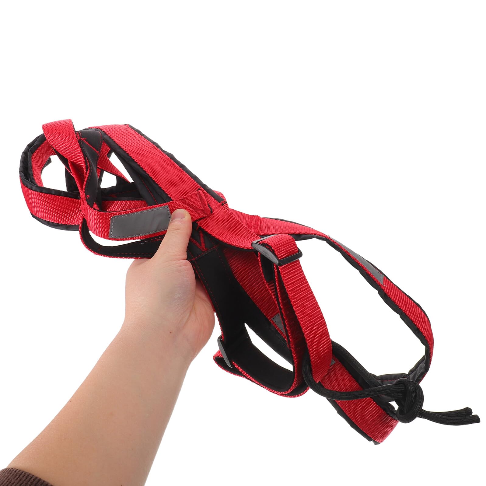 Arnés Ajustable para Perros Grandes XXL de Nailon Resistente con Tiras Reflectantes para Correr, Tirar y Ejercicios de Trineo, Chaleco para Mascotas Seguro y Visible en Exteriores