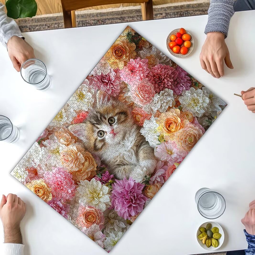 Puzzle Gatto, Puzzle 5000 Pezzi Adulti per Decor, Regalo Donna/Uomo -8910