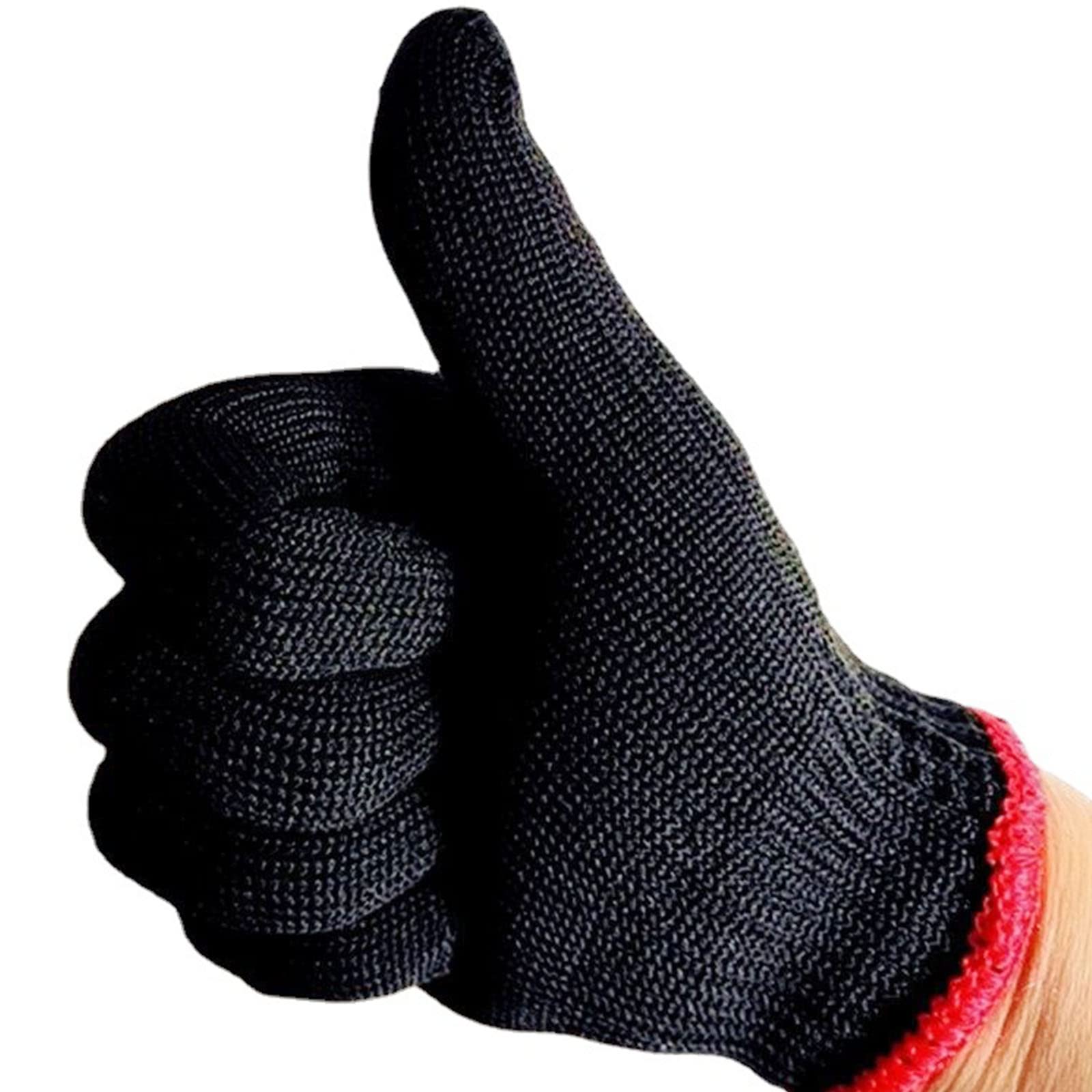 Gant de Protection Contre La Chaleur - Professionnel Anti-Chaleur pour Coiffure et Cheveux - 1 Pièce (Noir)