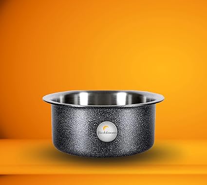 Flixbloom Perfect Plus Kitchen Cookware Set Induction Base Bottom Black Aluminium Patila/Tope/Bhagona/Tapeli (Induction & Gas Stove Friendly) (5 Litre)