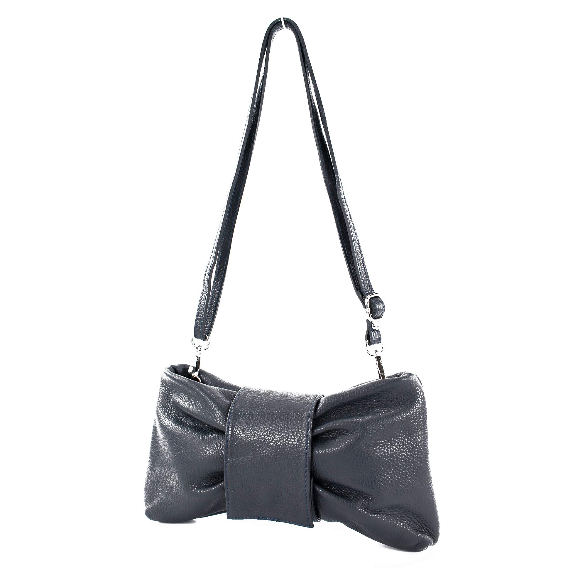 Modamoda De T214 – Sac à Bandoulière Italien En Cuir Véritable Petit Format, Élégant Et Pratique