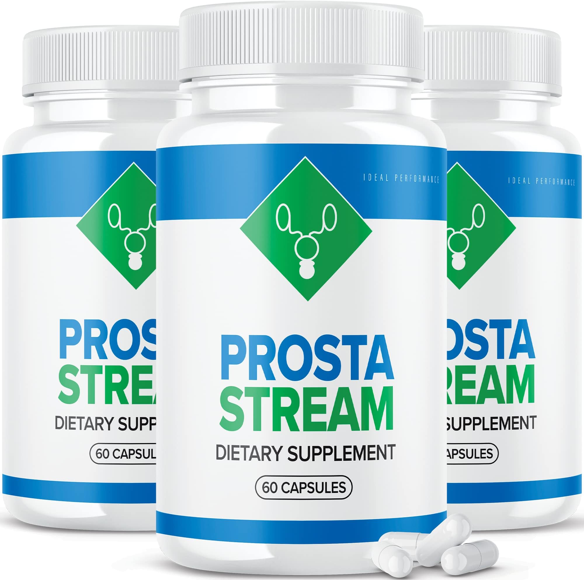 IDEAL PERFORMANCE (3 Pack) Prosta Stream Prostate Supplement Prostastream Pills (180 Capsules)