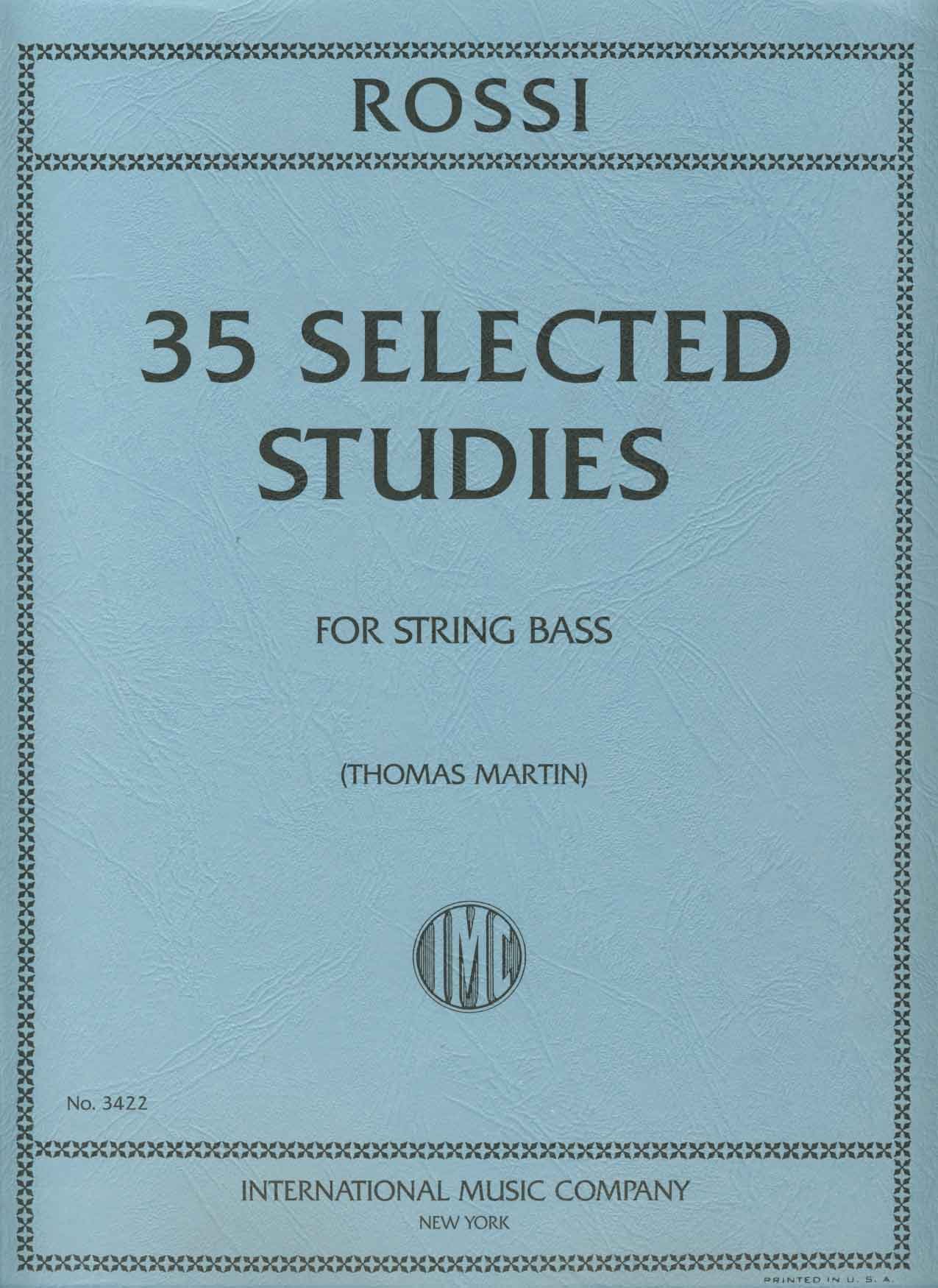 ROSSI L. - Estudios Selectos (35) para Contrabajo (Martin)