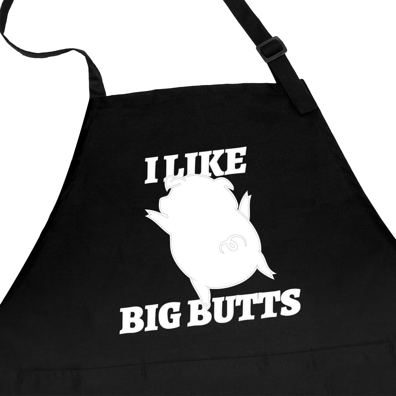 Funny Apron for Men, Chef Aprons for Women with 3 Pockets - Mens Gifts For Christmas - Adjustable Bid Kitchen Aprons for Chef, Cooking Apron for BBQ, Baking - Little Pig