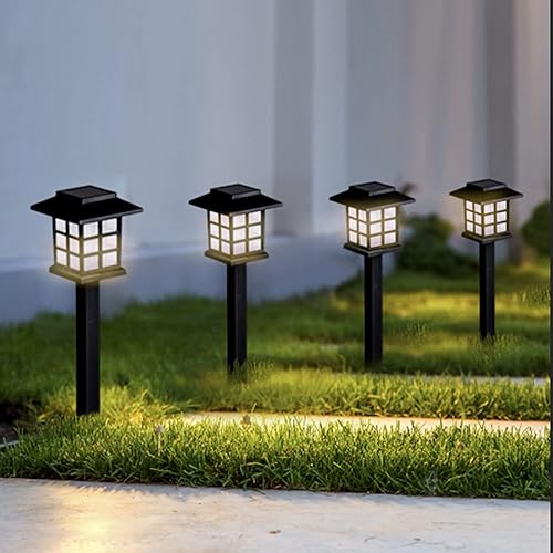 Miniatura 2 de LAUREL CANYON Luces solares para camino, paquete de 8 luces decorativas solares para exteriores, luces automáticas para pasarela con bombillas LED
