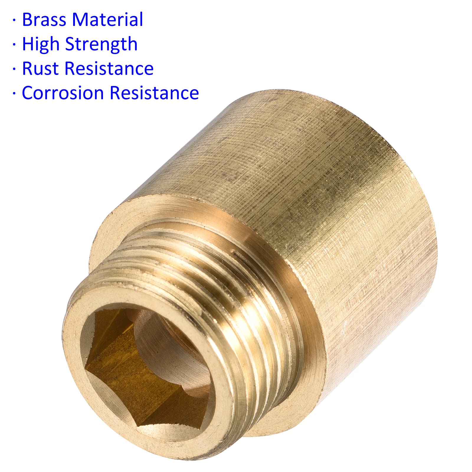 Amazon | M METERXITY 真鍮 オス - メス ニップルパイプ継手延長 屋外