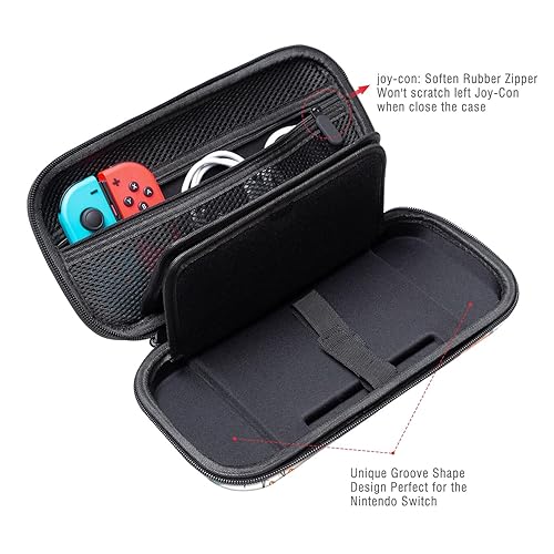 Miniatura 6 de Lokigo Carry Case Compatible for Nintendo SwitchSwitch OLED, Protective Travel Carrying Case Boys Girls with 16 Game Card Slots for Console &