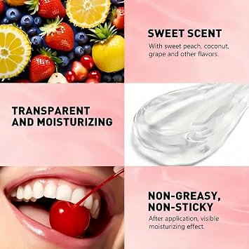 6pcs Plumping Lip Oil Set - High-Shine Tinted Lip Gloss, Crystal Jelly Lip Care Oil,Lip Plumper & Boosting Serum, Moisturizing Lipstick & Long-Lasting Lip Stain,Reduce Lip Lines,Nourishing Lips Oils