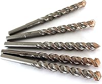 Vista 2 de TEMO 5 brocas de percusión de alta calidad para mampostería con punta de 1/2 pulgada y longitud total de 6 pulgadas, broca de hormigón