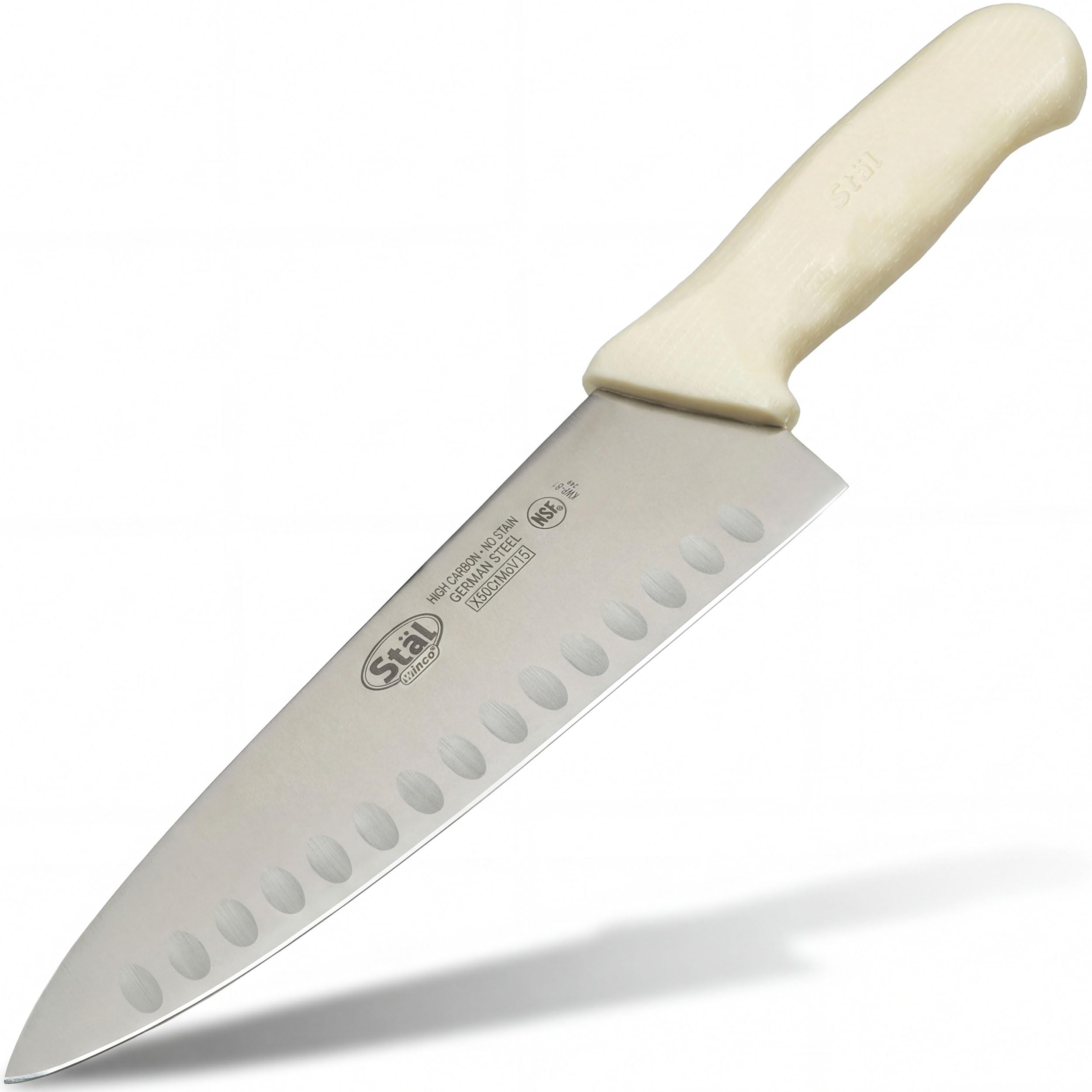Winco 8" White Hollow Ground Chef's Knife — Amazon image 2