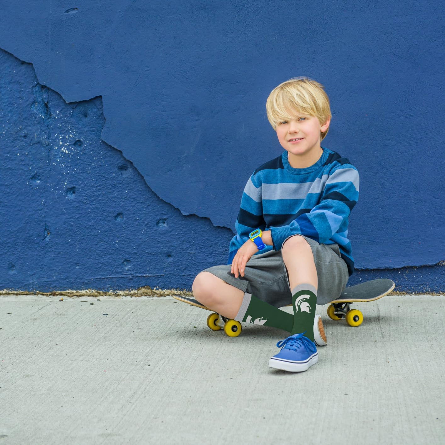 For Bare Feet NCAA Unisex Kids Ncaa Mvp Crew Sock Youth - Image 3