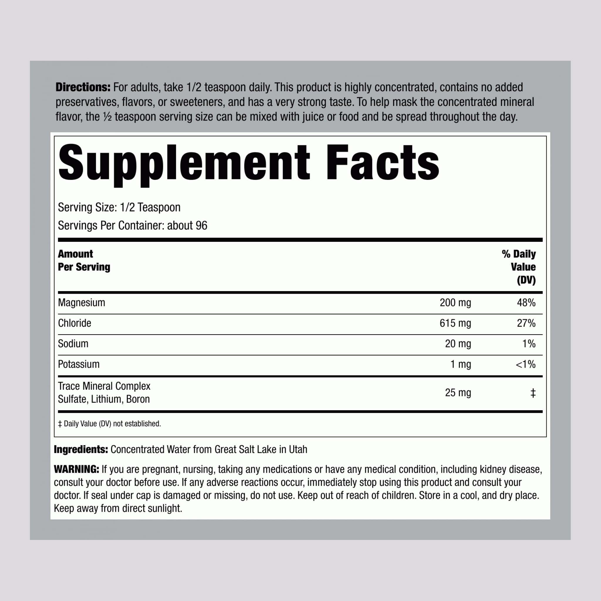 Piping Rock Trace Mineral Liquid | with Sulfate, Lithium, and Boron — Amazon image 2