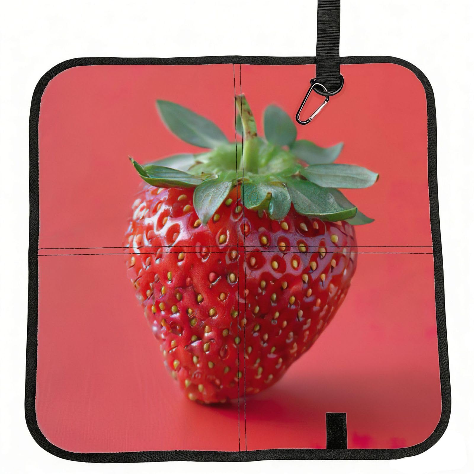 PPHGUT Strawberry Print Foldable Seat Cushion Waterproof Portable Chair Pad Travel Outdoor Picnic Camping