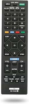 RM-YD092 Replacement Remote Control for Sony LCD LED HDTV TV 32R400A KDL-32R300B KDL-32R300C KDL-40R450A KDL-46R453A KDL-46R450A KDL-46R453A KDL-46R471A KDL-48R470B KDL-50R450 KDL-32R330B KDL-32R420B