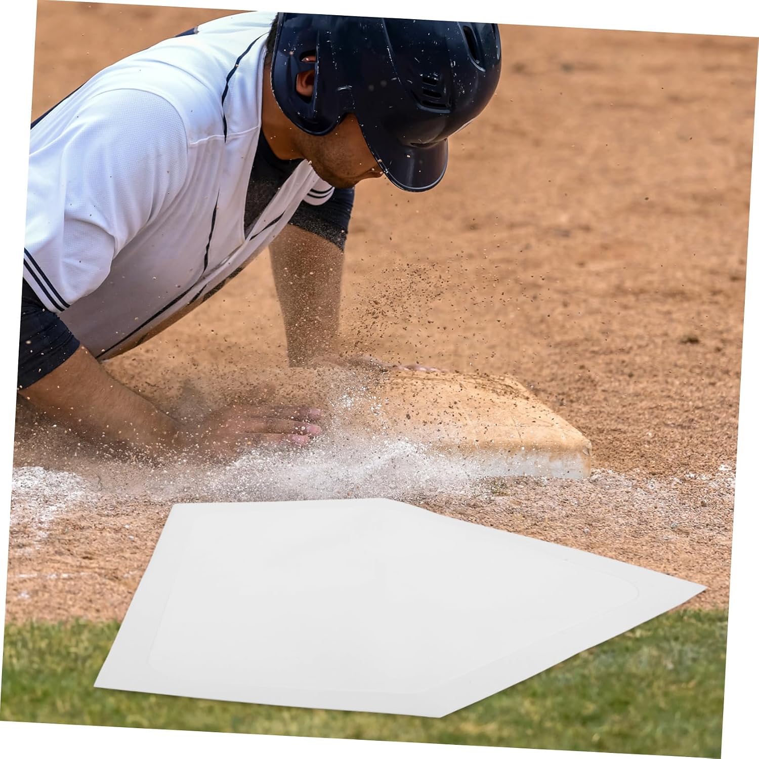 Baseball Pitcher Training Mat High Visibility Markers Sturdy Rubber Portable Design for Pitching Practice for Players