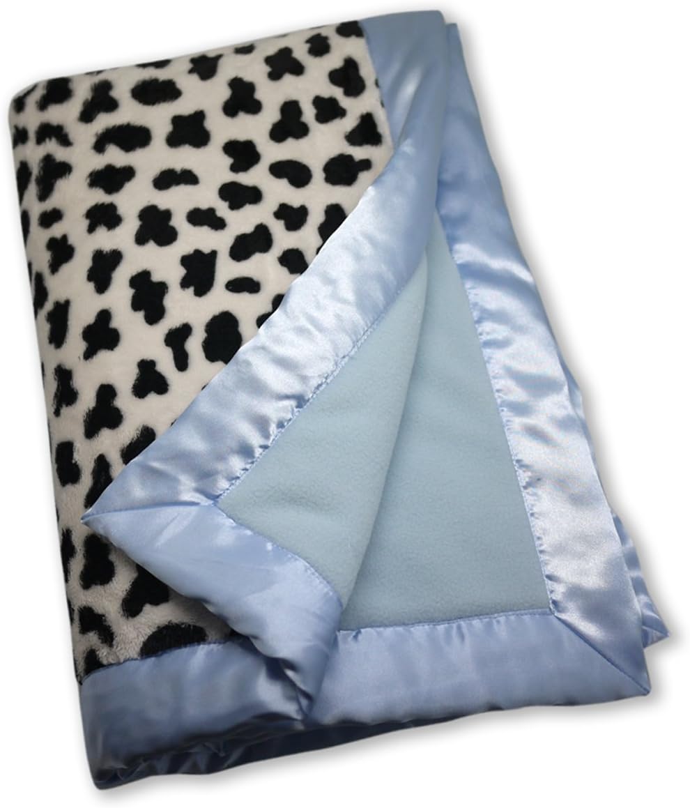 The Babymio Collection Blanket, Mooky The Cow Blue