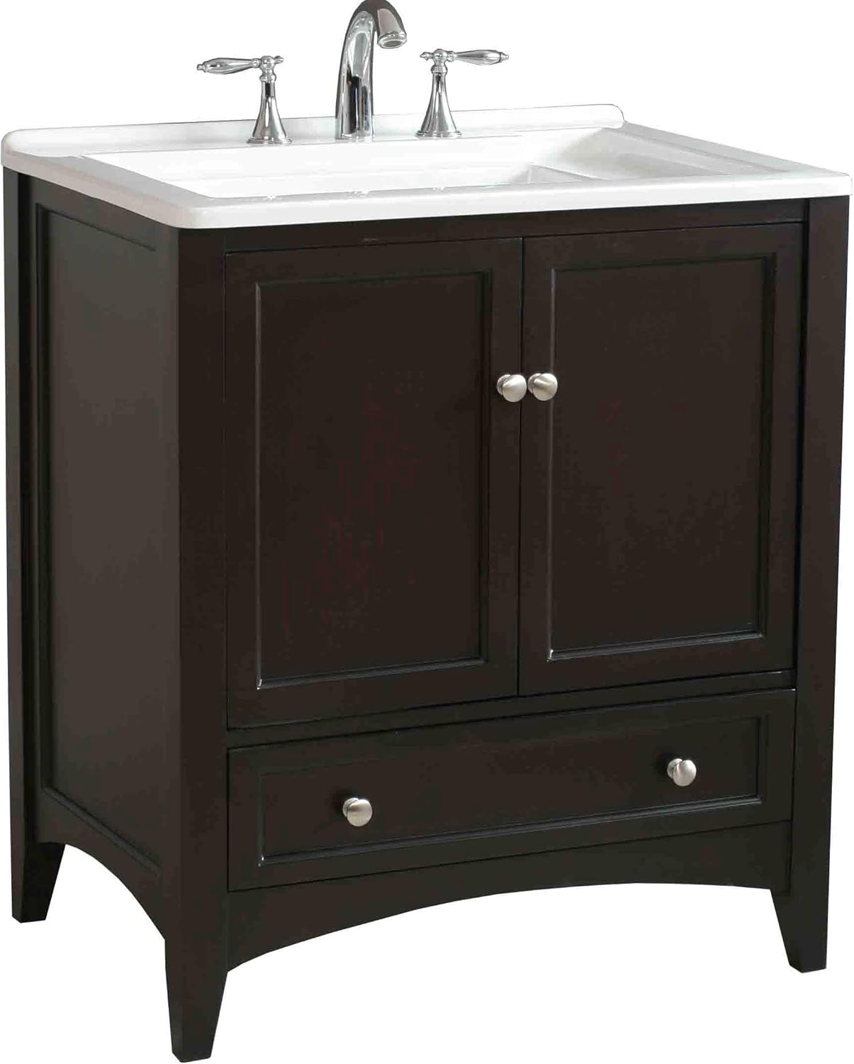 Stufurhome GMY01 30.5Inch Manhattan Single Laundry Vanity in Dark