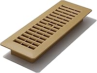 Vista 24 de Decor Grates PL410-WH Registro de piso de plástico de 4 pulgadas por 10 pulgadas, blanco