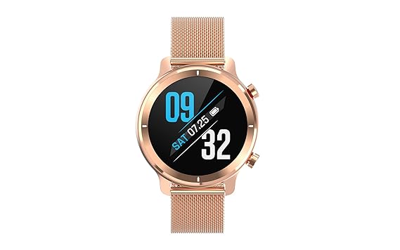 French Connection R4 Series smartwatch with Full Touch HD Screen, Metal case, SPO2, Continues Heart Rate & Blood Pressure Monitoring, Temperature Monitor and IP68 Waterproof