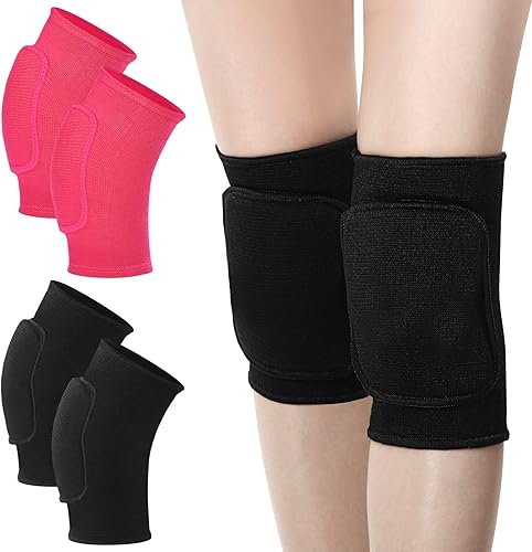 Miniatura 8 de Zomiboo Rodilleras de esponja antideslizantes para niños, para bailar, voleibol, voleibol, rodilleras, suaves y transpirables, elásticas para