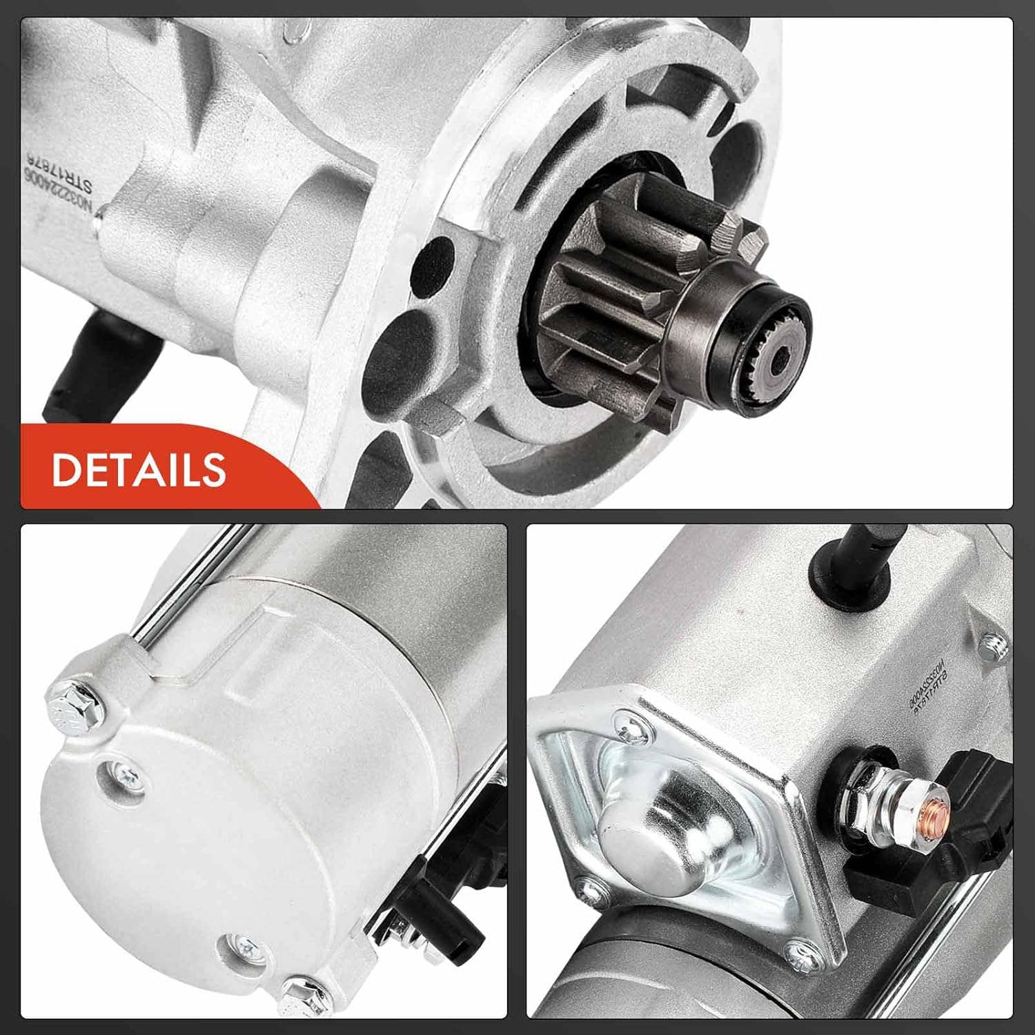 A-Premium Starter Motor Compatible with Toyota Tundra 2005-2010, Tacoma 2005-2010, 4Runner 2003-2009, FJ Cruiser 2007-2009, 4.0L, 12V 2.0KW 10 Teeth Clockwise, Replace# 428000-1250, 9642809125