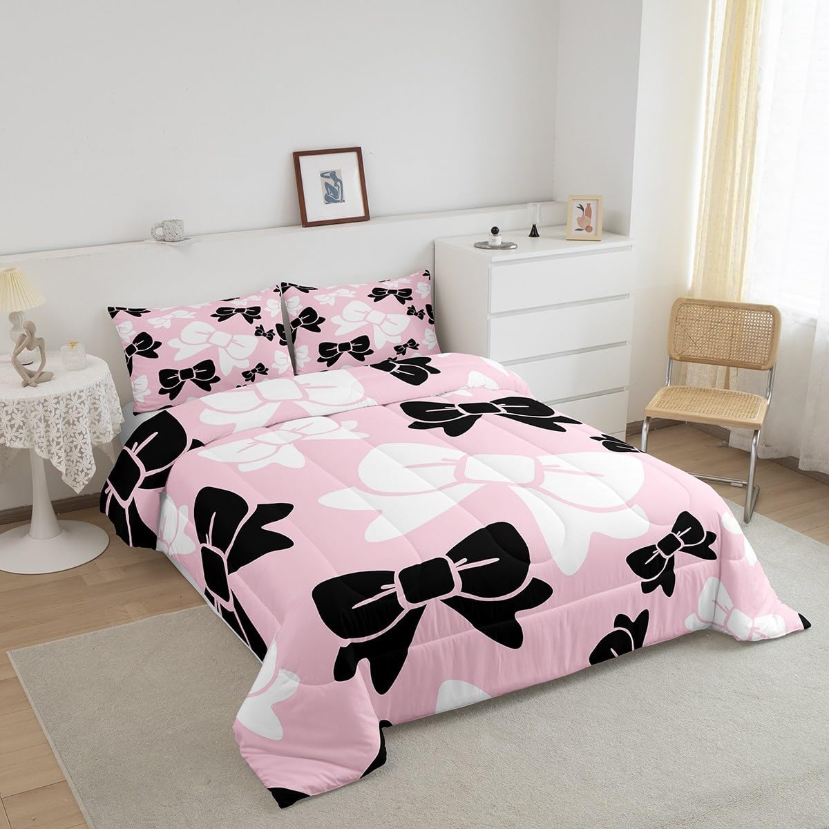 Feelyou キッズ 蝶結び 掛け布団セット 幼児 蝶結び 寝具セット 男の子 女の子 妖精 プリンセス テーマ キルトセット ピ