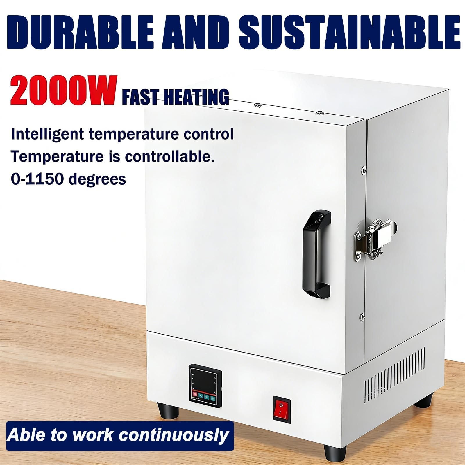 Brennofen FüR Keramik/Metallschmelzen Zu Hause,Schmelzofen FüR Keramik,Hochtemperatur 1150°C (2102°F),Schmelzofensteuerung,FüR Schmuckherstellung,Wachsguss,Tonkeramik-DIY