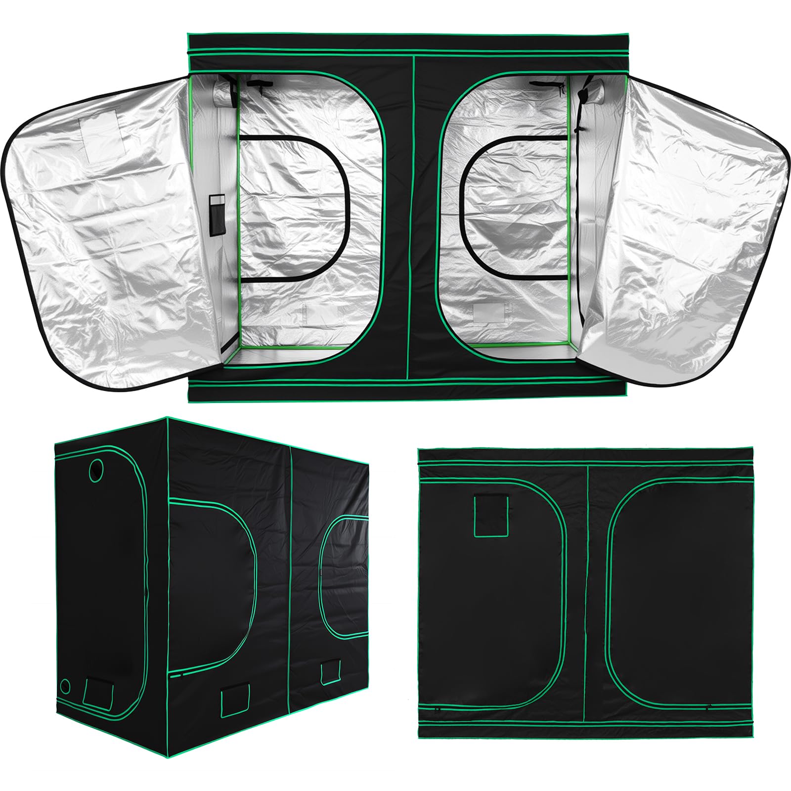 Generic 4x8 Grow Tent 94x47x78inch Oxford Fabric Hydroponic Grow Tent with Observation Window Garden Growing Dark Room for