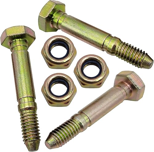 532005 53200500 Reemplazo de perno de corte y tuerca para sopladores de nieve John DeereAriens AM123342 paquete de 3