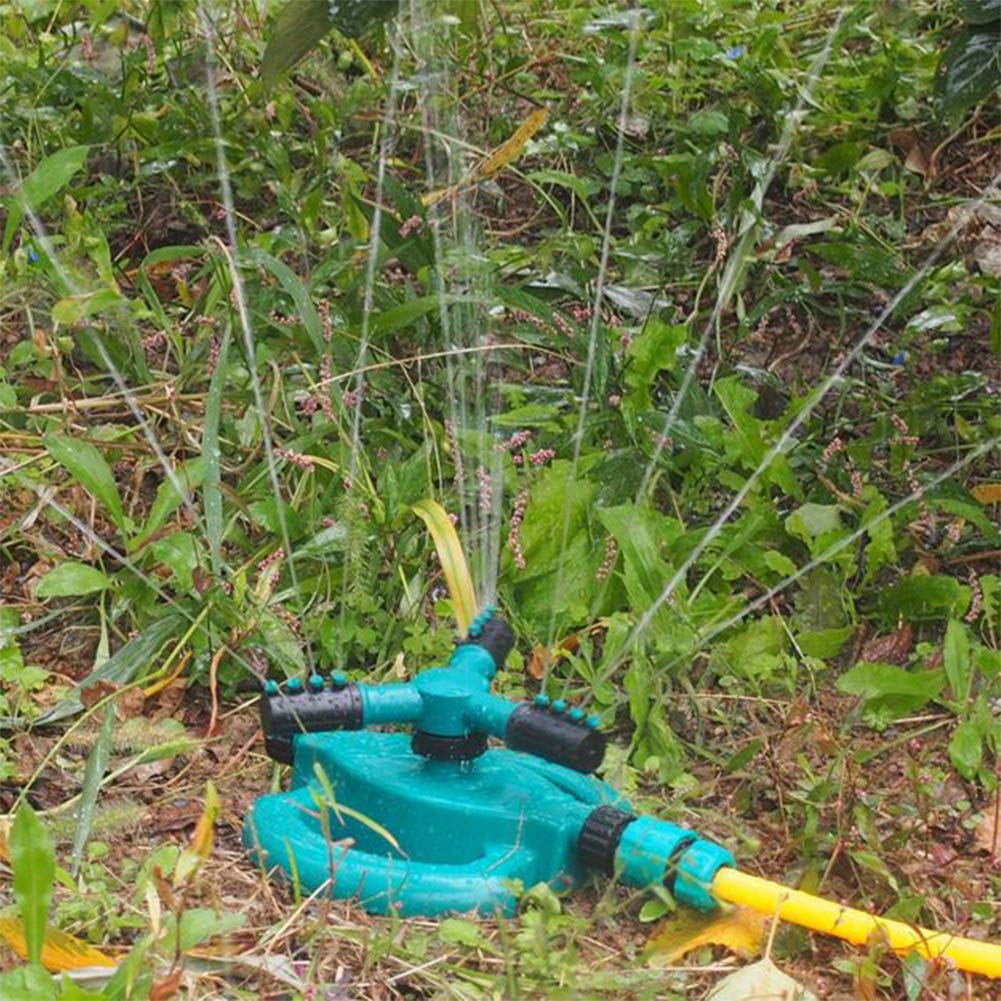 Rasensprenger 3 Arme - 360° Verstellbar Mit Schnellkupplung Für Große Flächen