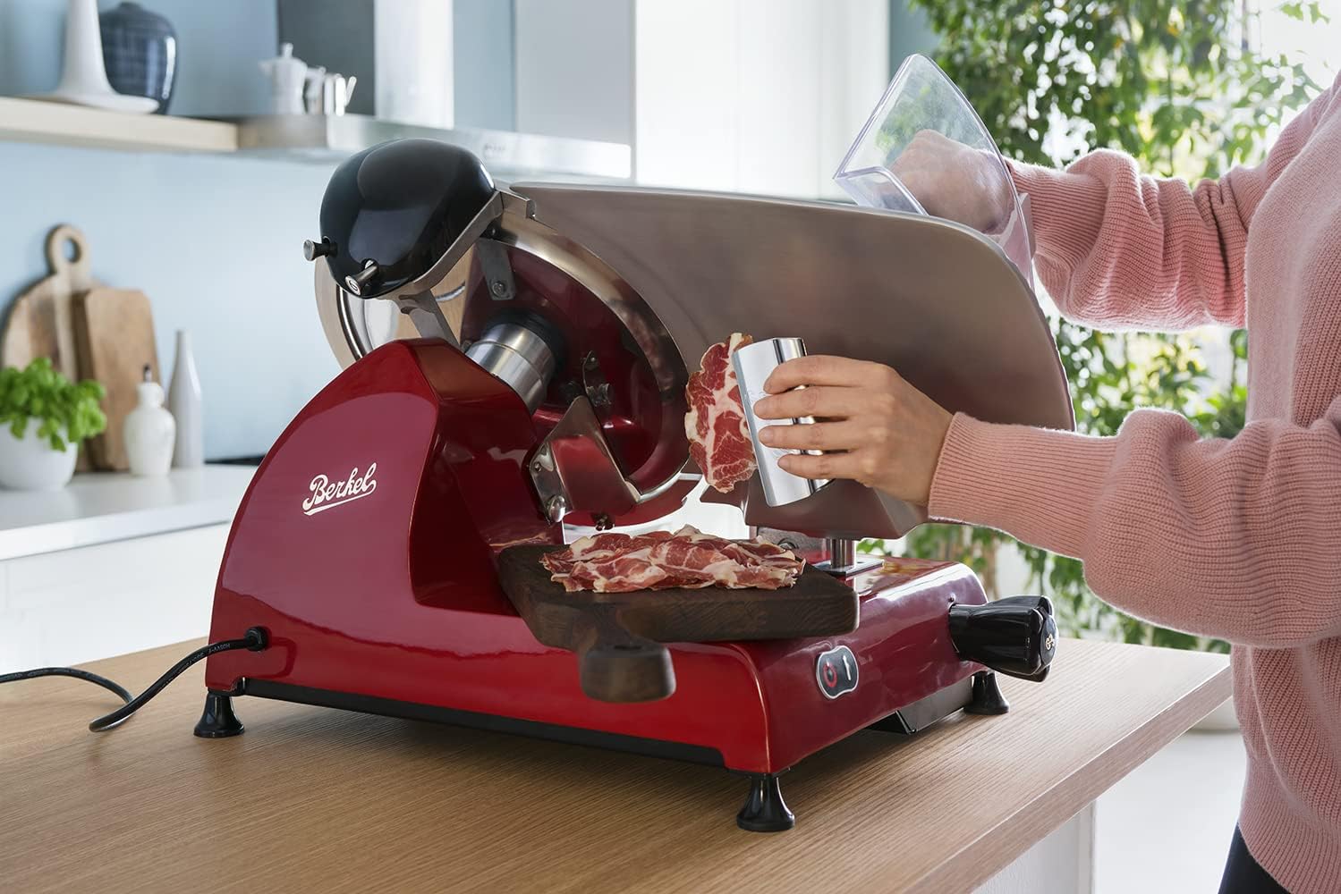 Tесh Dеаlѕ 🔥 Berkel Red Line 220 Food Slicer, Red, 9 Blade, Electric Food Slicer, Slices Prosciutto, Meat, Cold Cuts, Fish, Ham, Cheese, Bread, Fruit and Veggies, Adjustable Thickness Dial Exсluѕіvе Dіѕсоunt 90% Prісе Berkel Red Line 220 Food Slicer, Red, 9 Blade, Electric Food Slicer, Slices Prosciutto, Meat, Cold Cuts, Fish, Ham, Cheese, Bread, Fruit and Veggies, Adjustable Thickness Dial